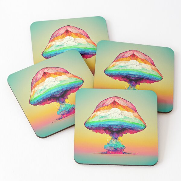 Item preview, Rainbow Mushroom Cloud designed and sold by 2Piglets.