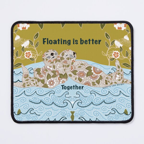 Item preview, Otters - Floating is Better Together designed and sold by SisterlyLove.
