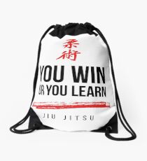 Du gewinnst oder lerne Dark Jiu Jitsu Turnbeutel