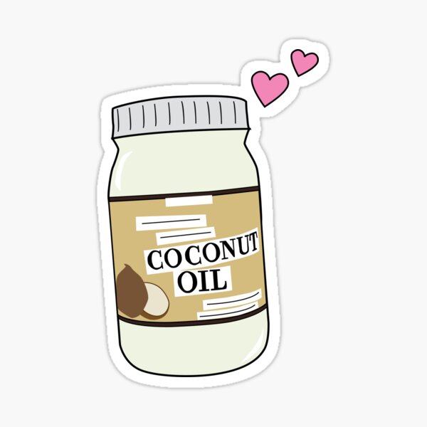 Coconut Oil Love Sticker