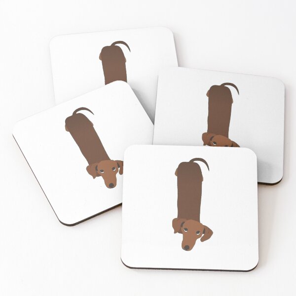 Item preview, Dachshund Weiner Dog Cute VSCO Aesthetic Stickers designed and sold by Preppy Positivity.