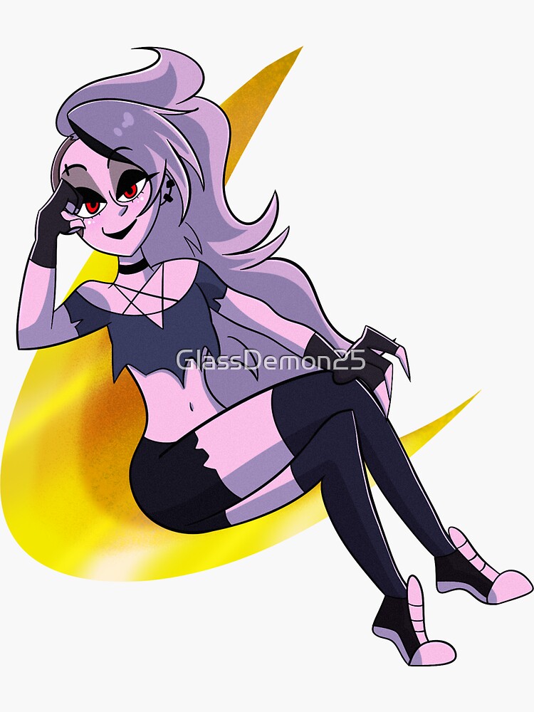  helluva boss human loona sticker for sale by glassdemon25 redbubble