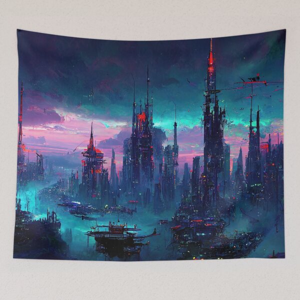Item preview, Futuristic City designed and sold by 2Piglets.