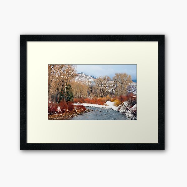 Meeker, Colorado in the Winter Framed Art Print