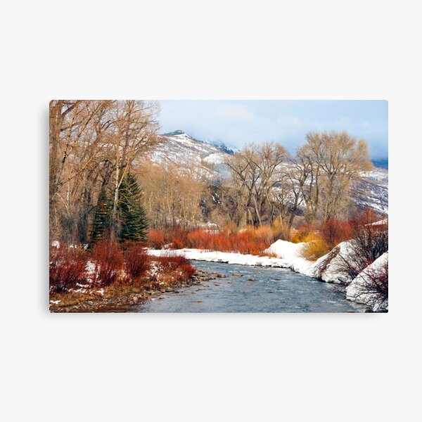 Meeker, Colorado in the Winter Canvas Print