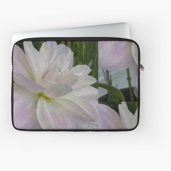 White Dahlia Laptop Sleeve