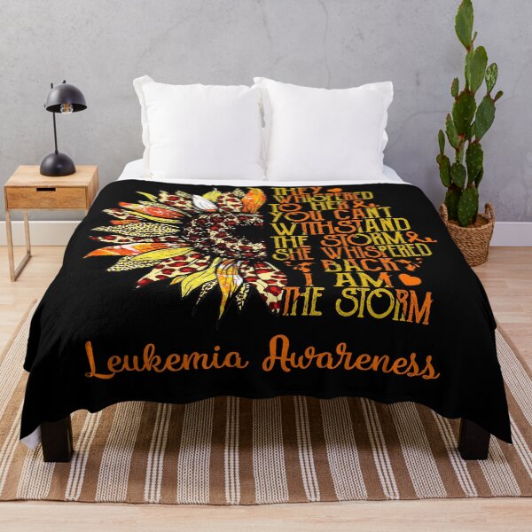 Item preview, I Am The Storm Sunflower Leopard Leukemia Awareness designed and sold by rechardtee.
