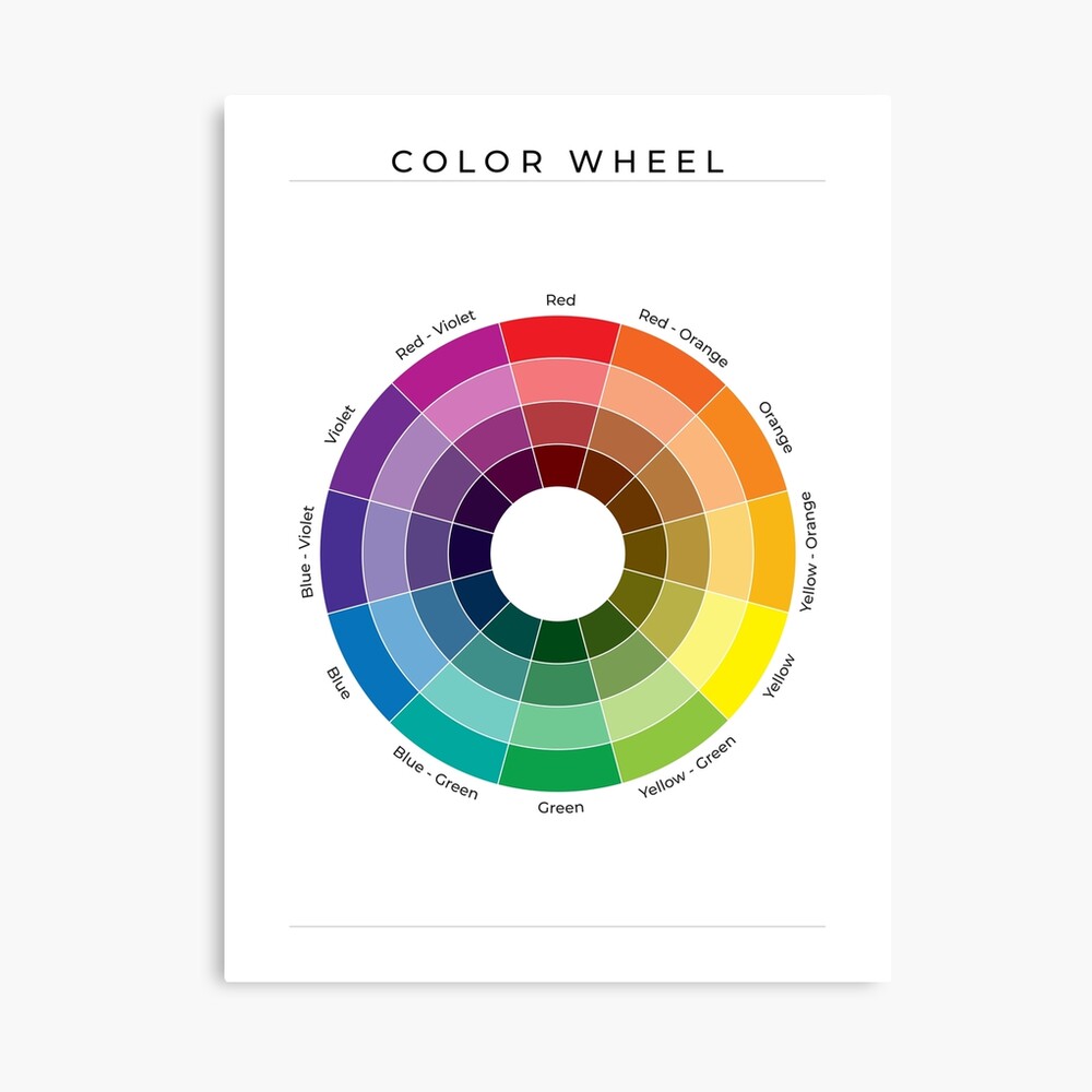 Free Printable Color Wheel Chart