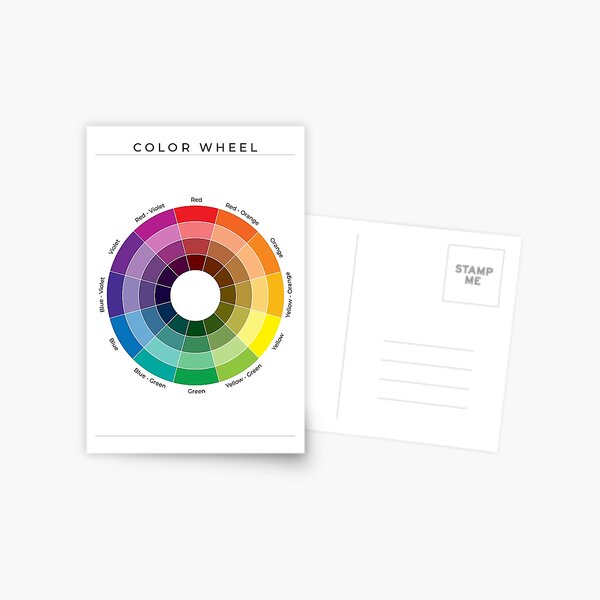 Color Theory on White American English Digital Printable