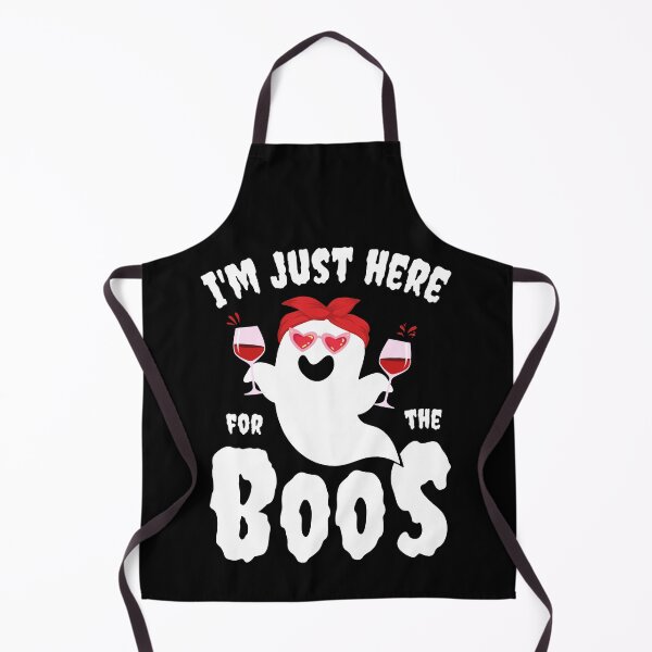 Item preview, Funny Halloween I'm Here for the Boos Last Minute Wine Ghost designed and sold by ibeargifts.