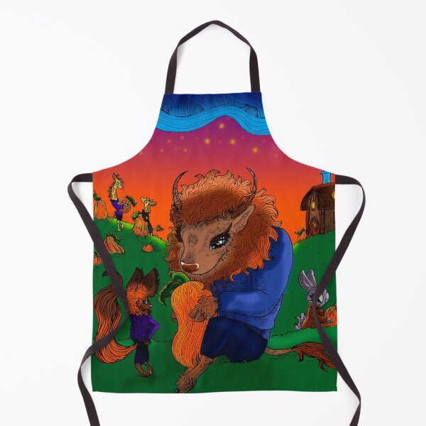 Item preview, Fox and Buffalo in Pumpkin Patch designed and sold by Brooksie Fontaine.