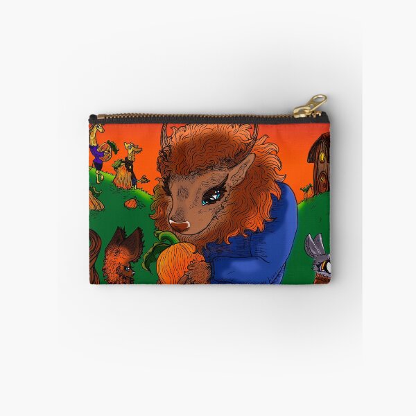 Item preview, Fox and Buffalo in Pumpkin Patch designed and sold by Brooksie Fontaine.