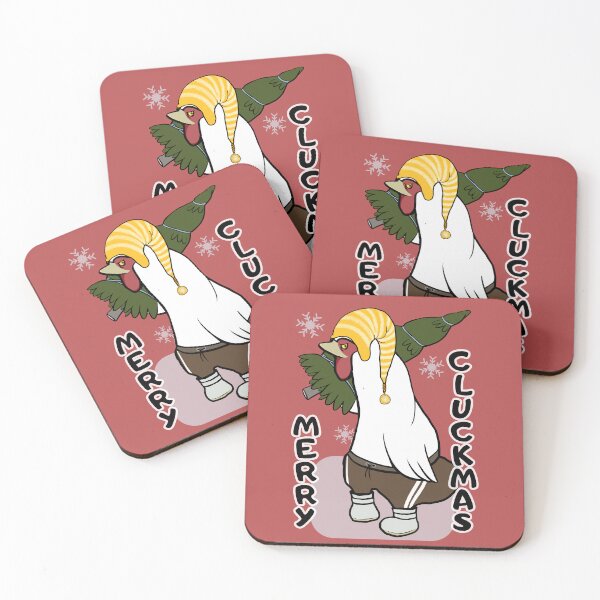Item preview, Merry Cluckmas Funny Chicken  designed and sold by ViewerEqualsPhoton.