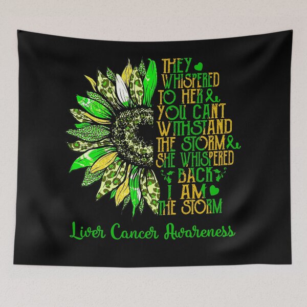Item preview, I Am The Storm Sunflower Leopard Liver Cancer Awareness designed and sold by rechardtee.