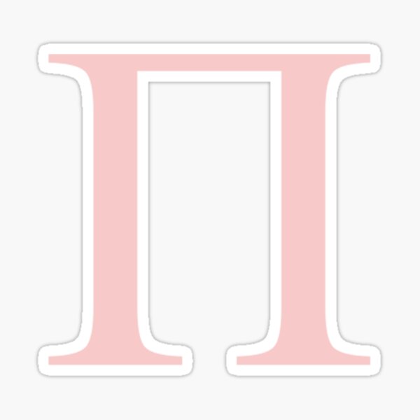Item preview, pi- millennial pink greek letter designed and sold by Hope Schmeiser.