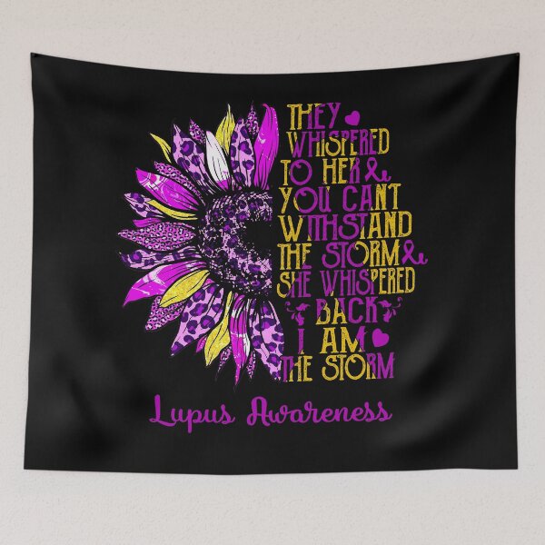 Item preview, I Am The Storm Sunflower Leopard Lupus Awareness designed and sold by rechardtee.