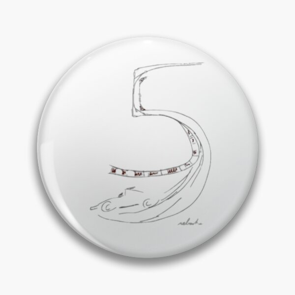 Item preview, Sebastian Vettel #5 Design Drawing Sticker designed and sold by F1-Undone.