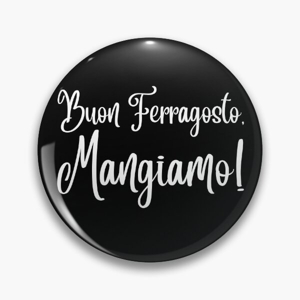 Item preview, Buon Ferragosto Mangiamo! Italian White Font Typography designed and sold by HappyHowler.
