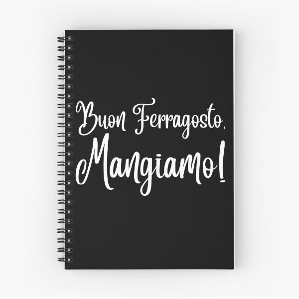 Item preview, Buon Ferragosto Mangiamo! Italian White Font Typography designed and sold by HappyHowler.