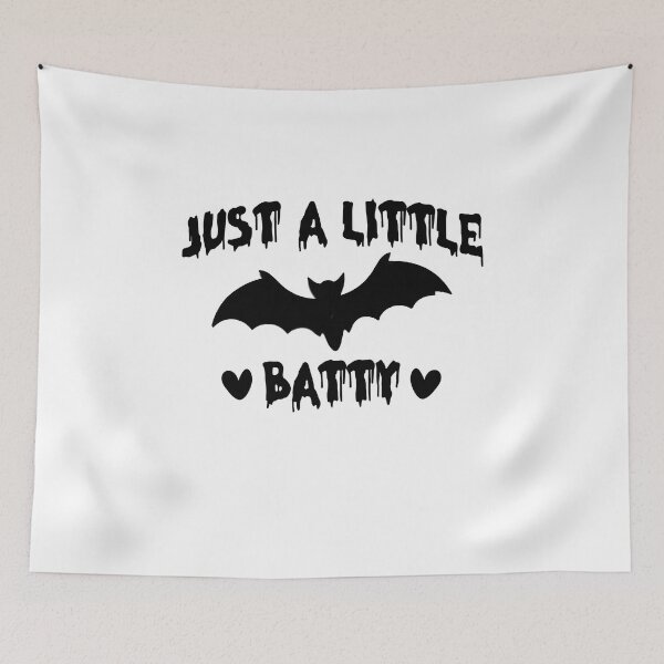 Item preview, Just a little batty, Funny a Bat Quote designed and sold by yssnyd.