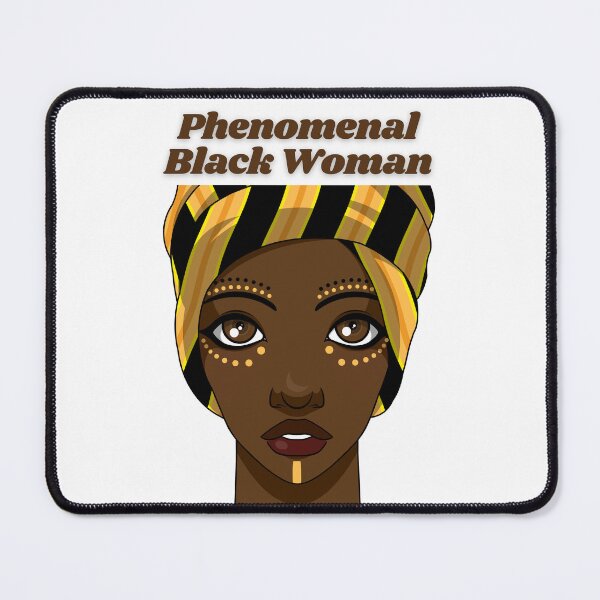 Item preview, Phenomenal Black Woman - proud black woman with a scarf in her head, and Face painting designed and sold by Mechanical-Artt.