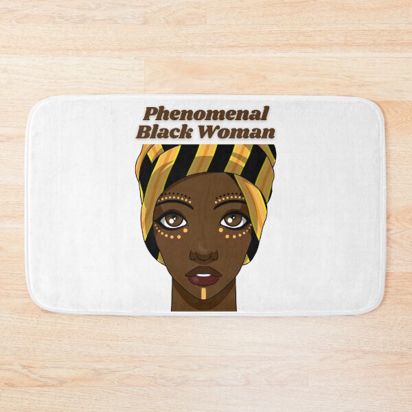 Item preview, Phenomenal Black Woman - proud black woman with a scarf in her head, and Face painting designed and sold by Mechanical-Artt.