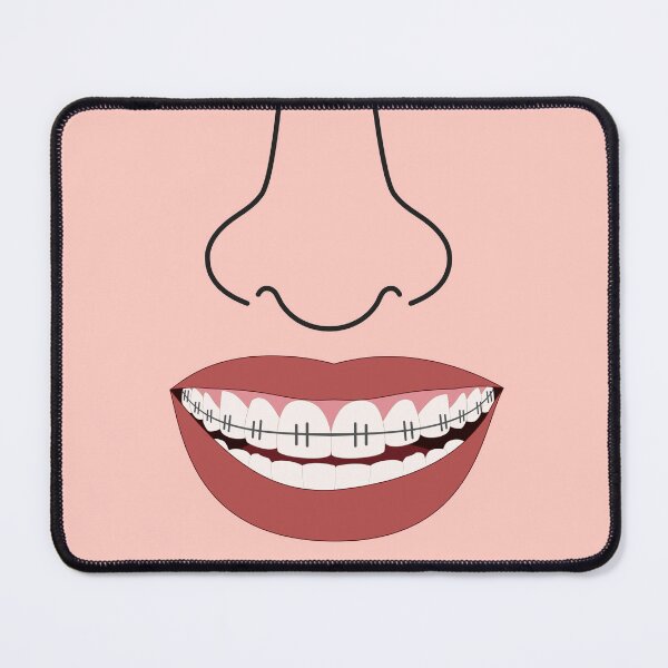 Item preview, funny mouth with braces designed and sold by nisscreations.
