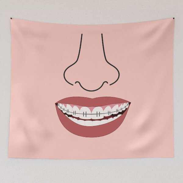 Item preview, funny mouth with braces designed and sold by nisscreations.