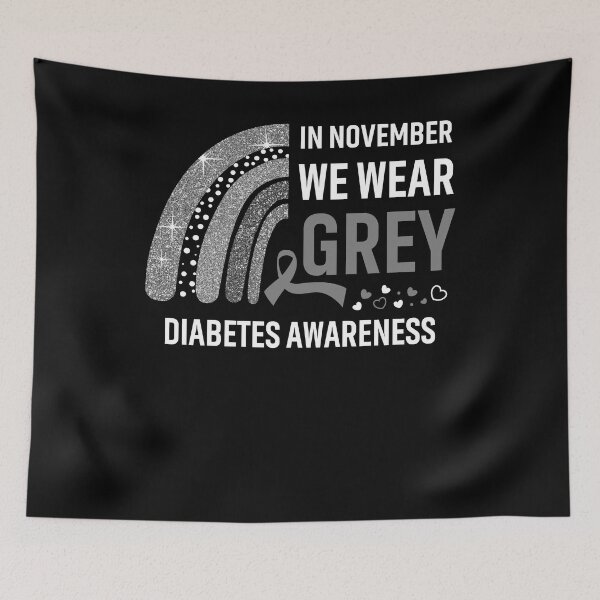 Item preview, In November We Wear Grey Diabetes Awareness designed and sold by Gillosina.