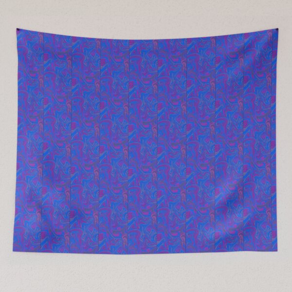 Item preview, Blue and purple hippie pattern designed and sold by Kattminch.