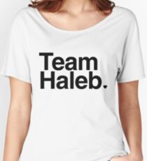 Team Haleb - black text Women's Relaxed Fit T-Shirt
