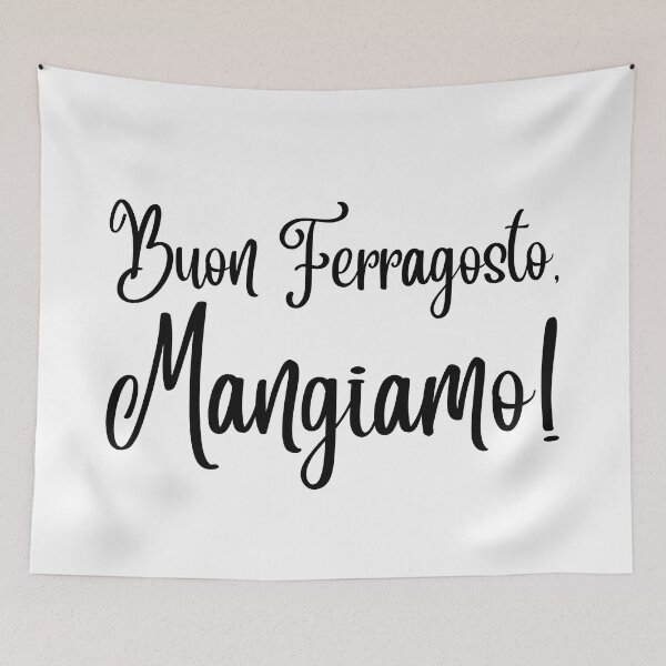 Item preview, Buon Ferragosto Mangiamo! Italian Black Font Typography designed and sold by HappyHowler.