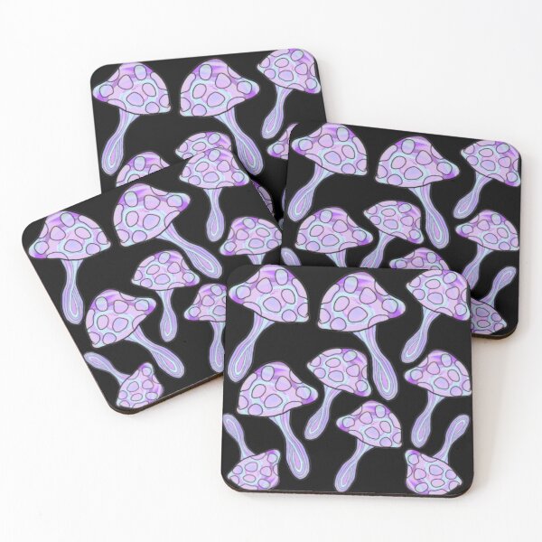 Item preview, Purple mushrooms designed and sold by Artistkhg.