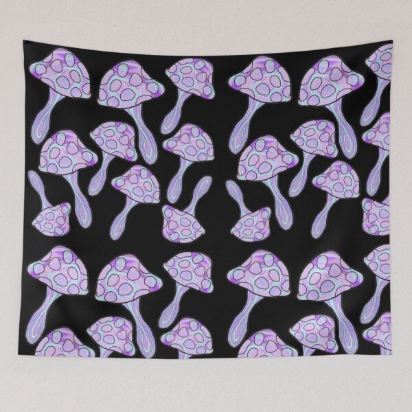 Item preview, Purple mushrooms designed and sold by Artistkhg.
