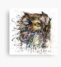 Angry owl design Canvas Print