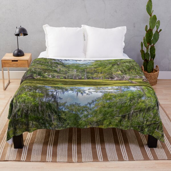Item preview, Swampy Bayou with Cypress Trees in Louisiana designed and sold by SafariByMarisa.