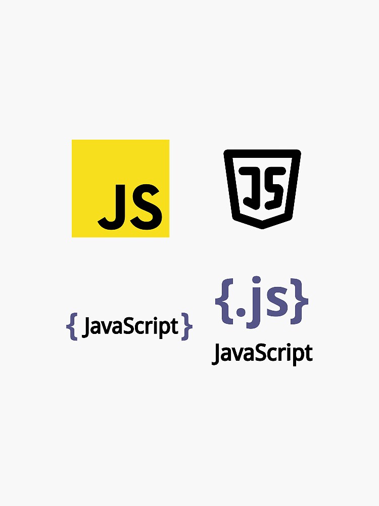 "JavaScript Sticker Pack" Sticker for Sale by MyMindLoves- | Redbubble