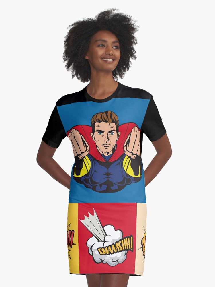 Express jeg er enig modstand Superman smash" Graphic T-Shirt Dress for Sale by AlexAlfred | Redbubble