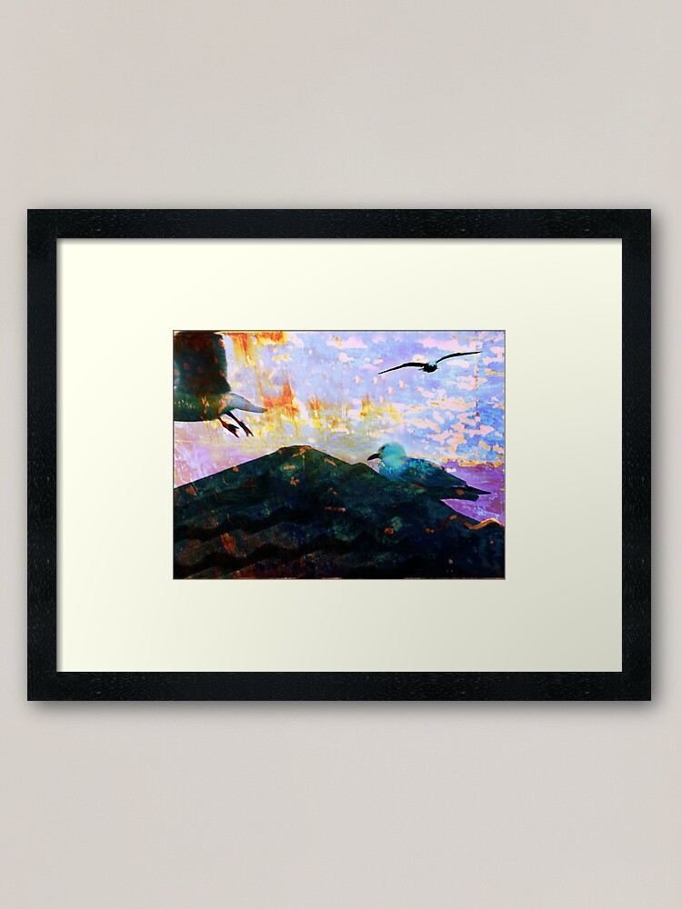 Alternate view of City Gulls Framed Art Print