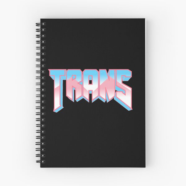 Item preview, Doom Font Trans Pride Colors designed and sold by C4ptainRavioli.