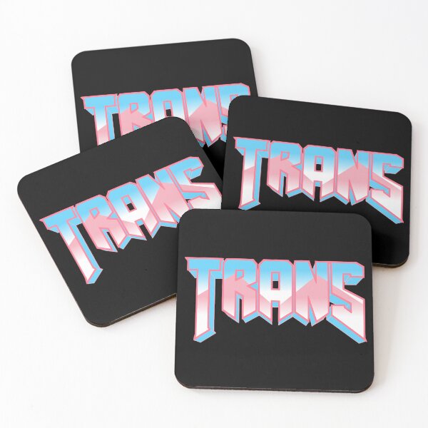 Item preview, Doom Font Trans Pride Colors designed and sold by C4ptainRavioli.