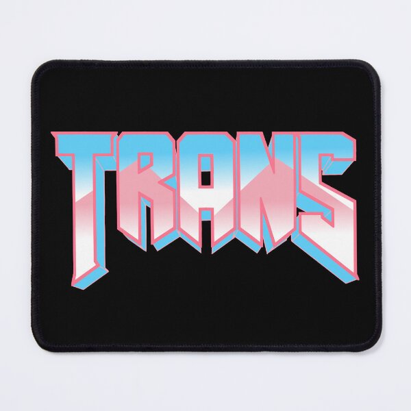 Item preview, Doom Font Trans Pride Colors designed and sold by C4ptainRavioli.