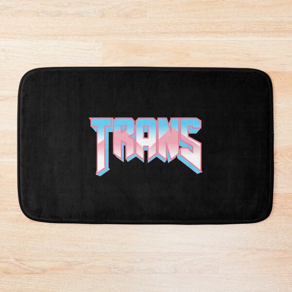 Item preview, Doom Font Trans Pride Colors designed and sold by C4ptainRavioli.