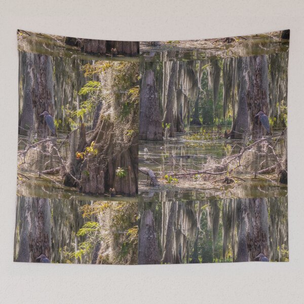 Item preview, Heron Egret Bird in the Swampy Bayou designed and sold by SafariByMarisa.