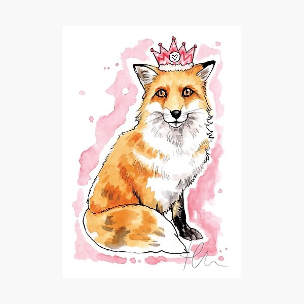 Item preview, Dixie Fox designed and sold by Heather Malone Illustration.
