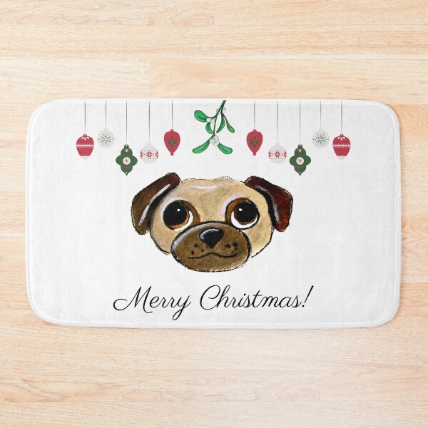 Item preview, Christmas Pug designed and sold by PaintedbyCarol.