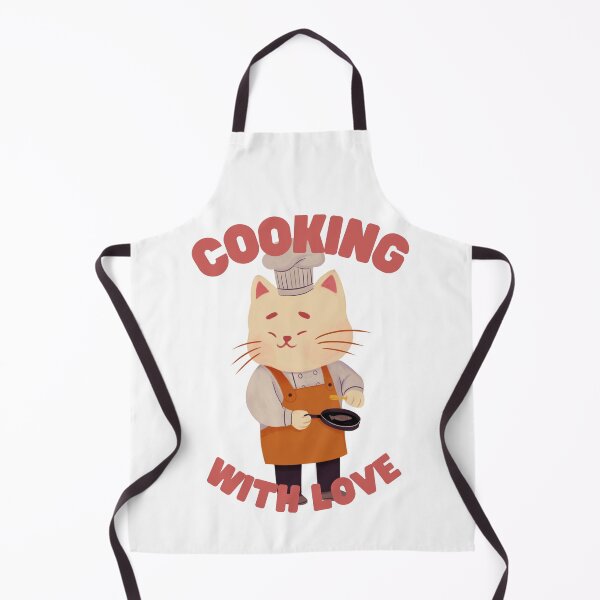 Item preview, Cooking With Love Apron designed and sold by KawaiiDreamland.