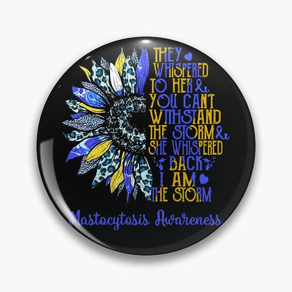 Item preview, I Am The Storm Sunflower Leopard Mastocytosis Awareness designed and sold by rechardtee.