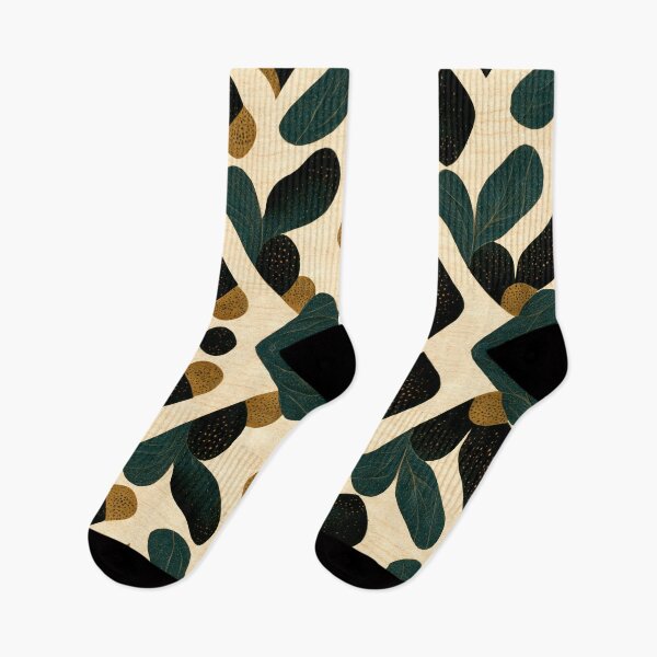 Item preview, Brown and green shapes repeating pattern designed and sold by Riverside-Moon.