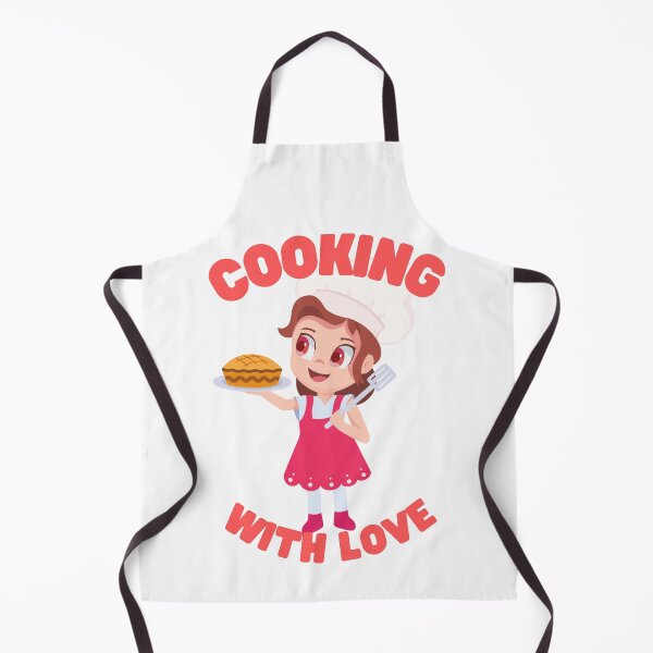 Item preview, Cooking With Love Apron designed and sold by KawaiiDreamland.